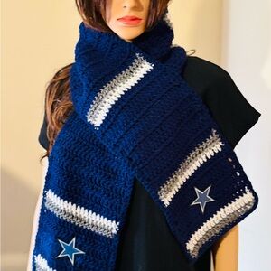 Dallas Cowboys Scarf Handmade One of a Kind.